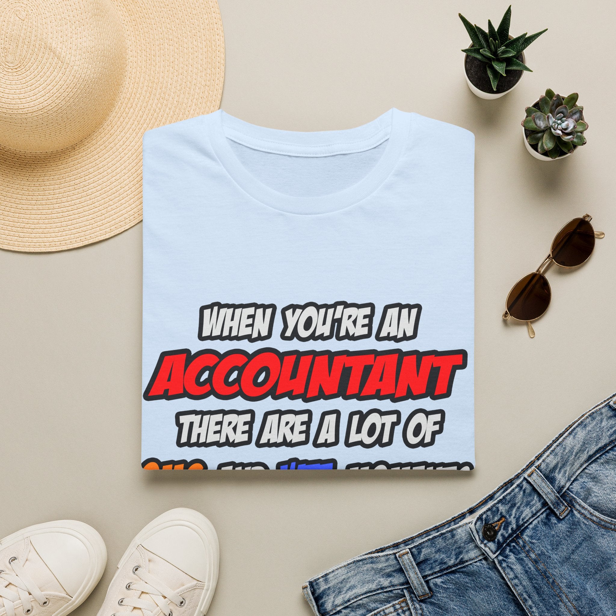Accountant .. OMG WTF LOL - Unisex Softstyle T-Shirt