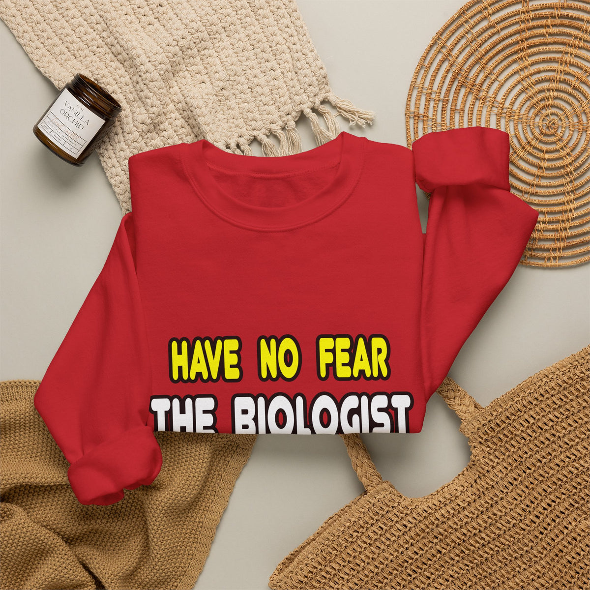 Have No Fear, The Biologist Is Here - Unisex Heavy Blend™ Crewneck Sweatshirt