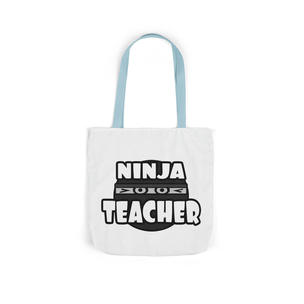 Ninja Teacher - Canvas Tote Bag, 5-Color Straps