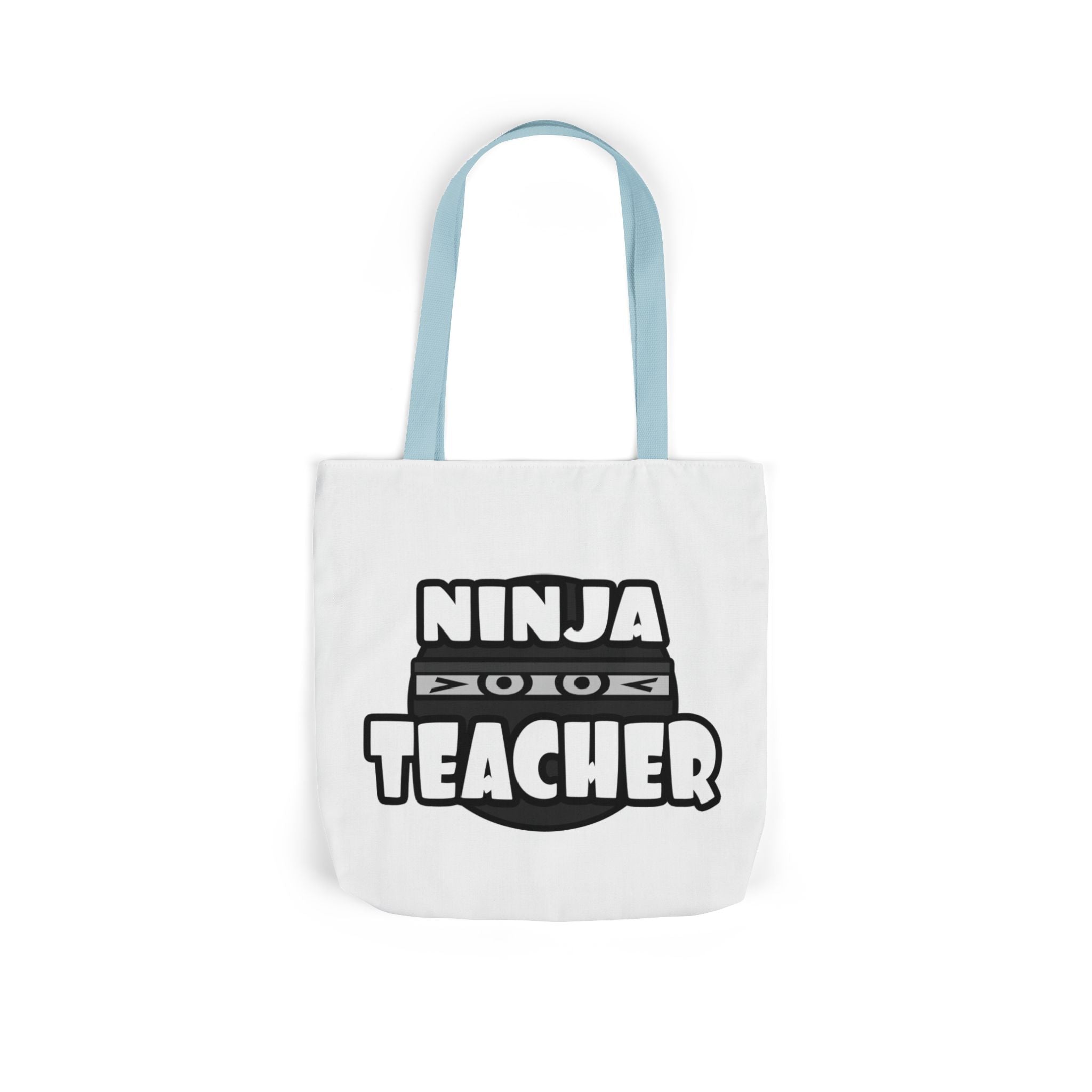 Ninja Teacher - Canvas Tote Bag, 5-Color Straps