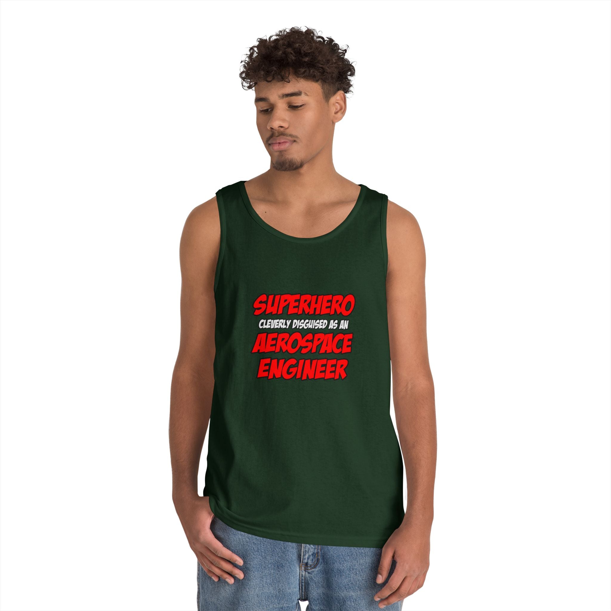 Superhero...Aerospace Engineer - Unisex Heavy Cotton Tank Top
