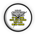 Funny Athletic Trainer T Shirts - Wall Clock