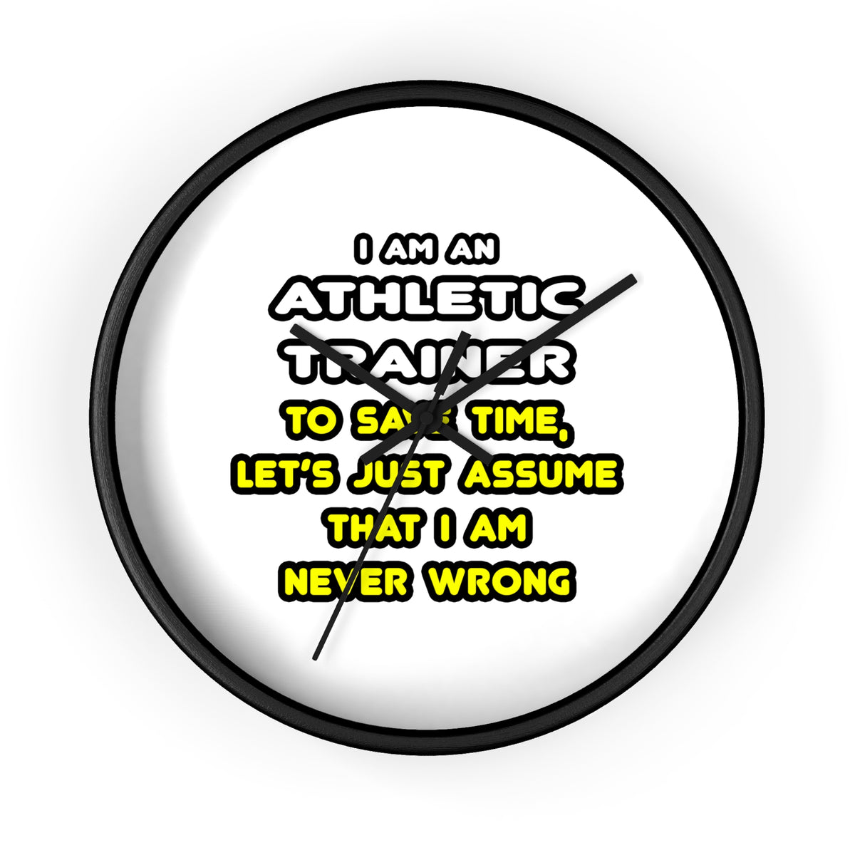 Funny Athletic Trainer T Shirts - Wall Clock