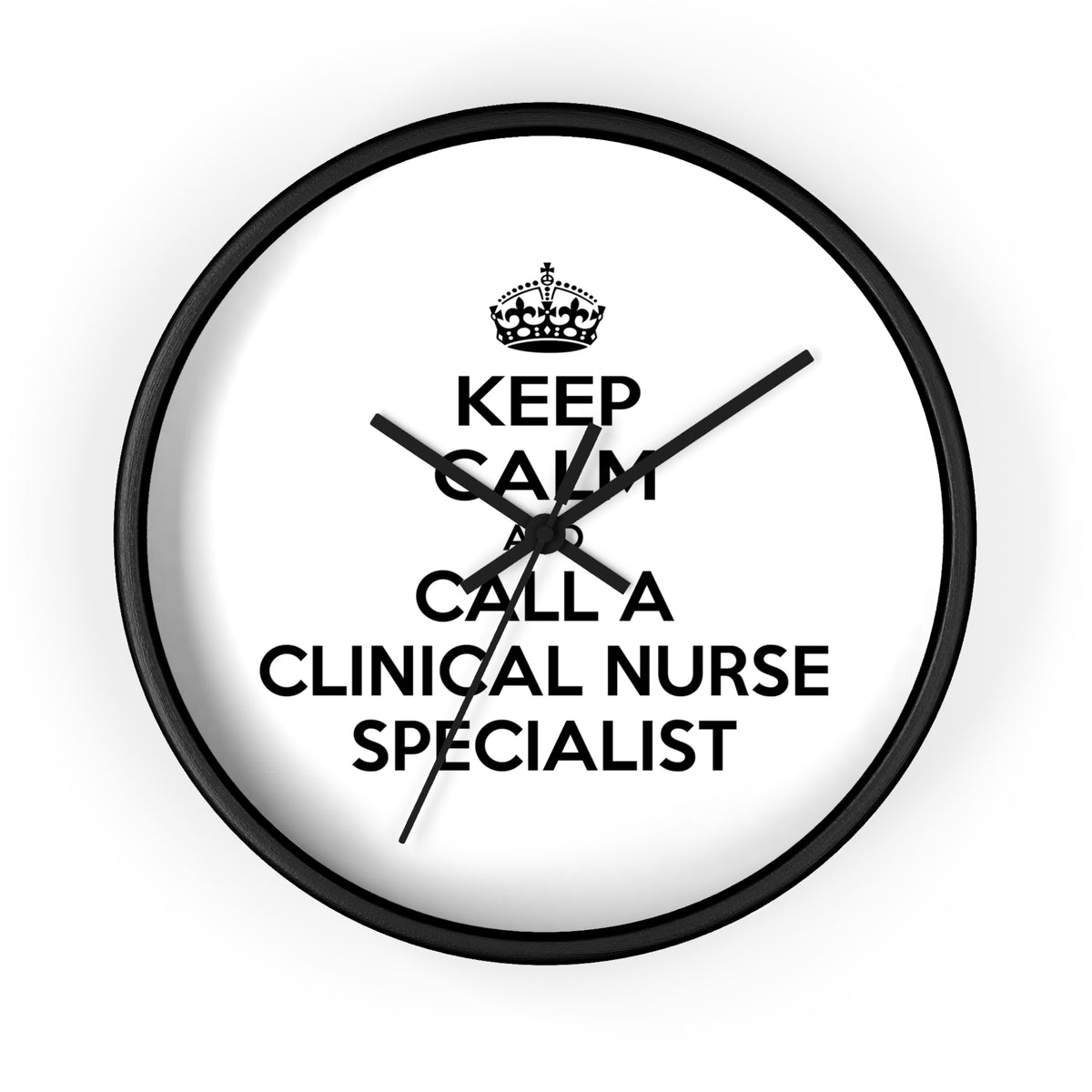 Keep Calm and Call a Clinical Nurse Specialist - Wall Clock