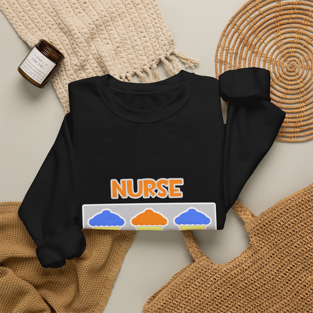 Nurse ... Will Work For Cupcakes - Unisex Heavy Blend™ Crewneck Sweatshirt