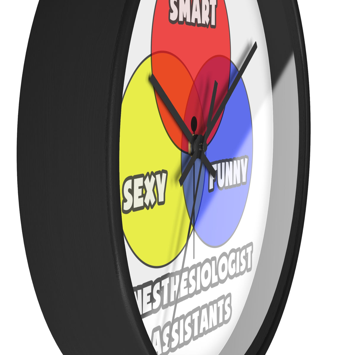 Venn Diagram .. Anesthesiologist Assistants - Wall Clock