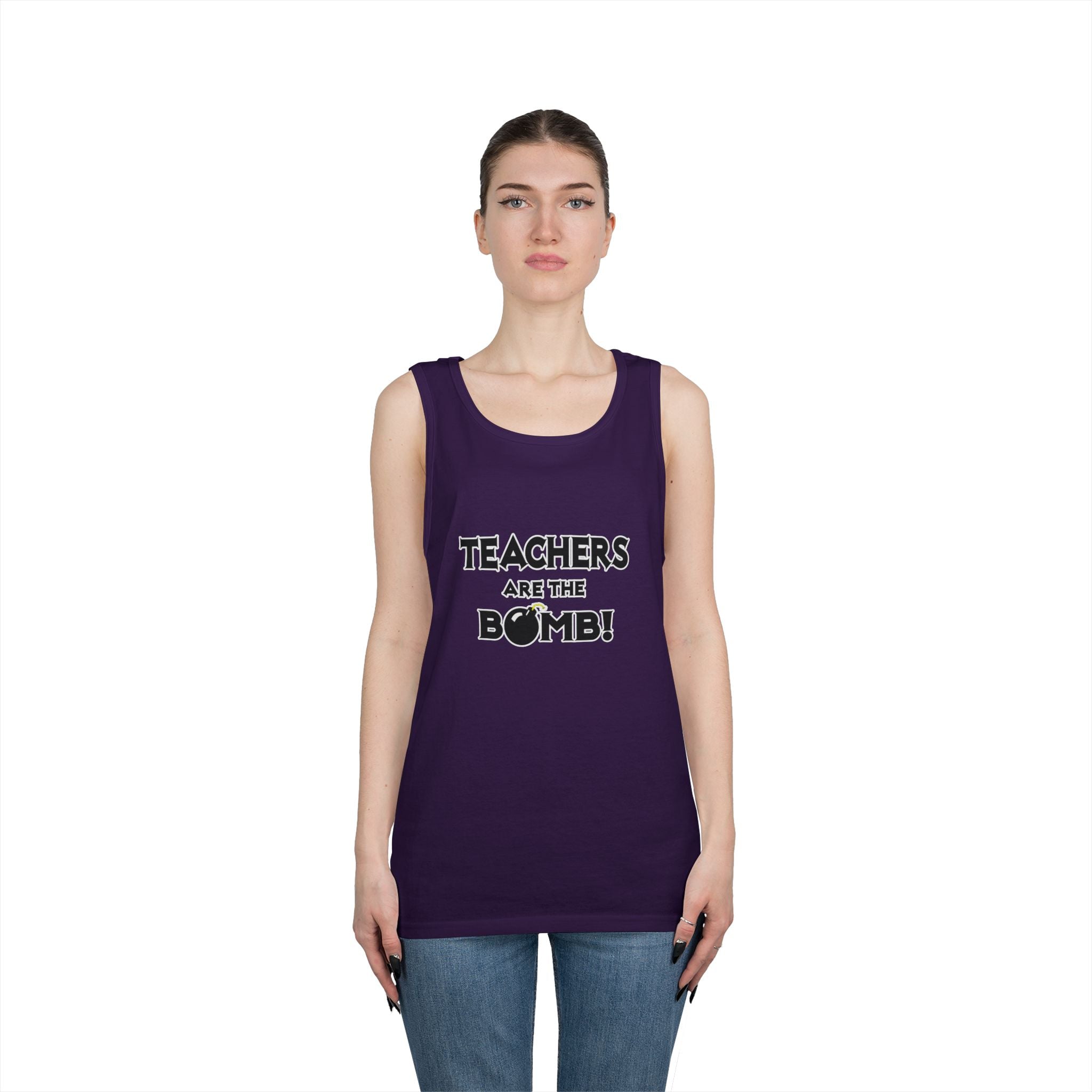 Teachers Are The Bomb! - Unisex Heavy Cotton Tank Top