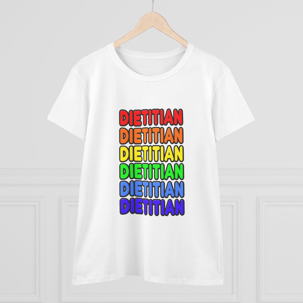 Rainbow Dietitian - Women's Midweight Cotton Tee