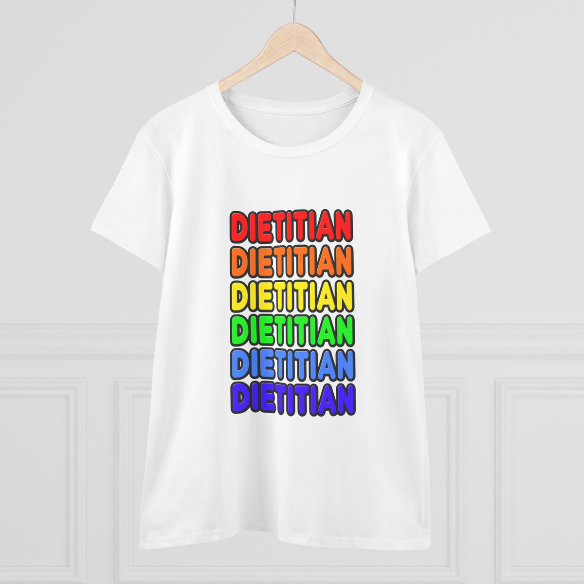 Rainbow Dietitian - Women's Midweight Cotton Tee