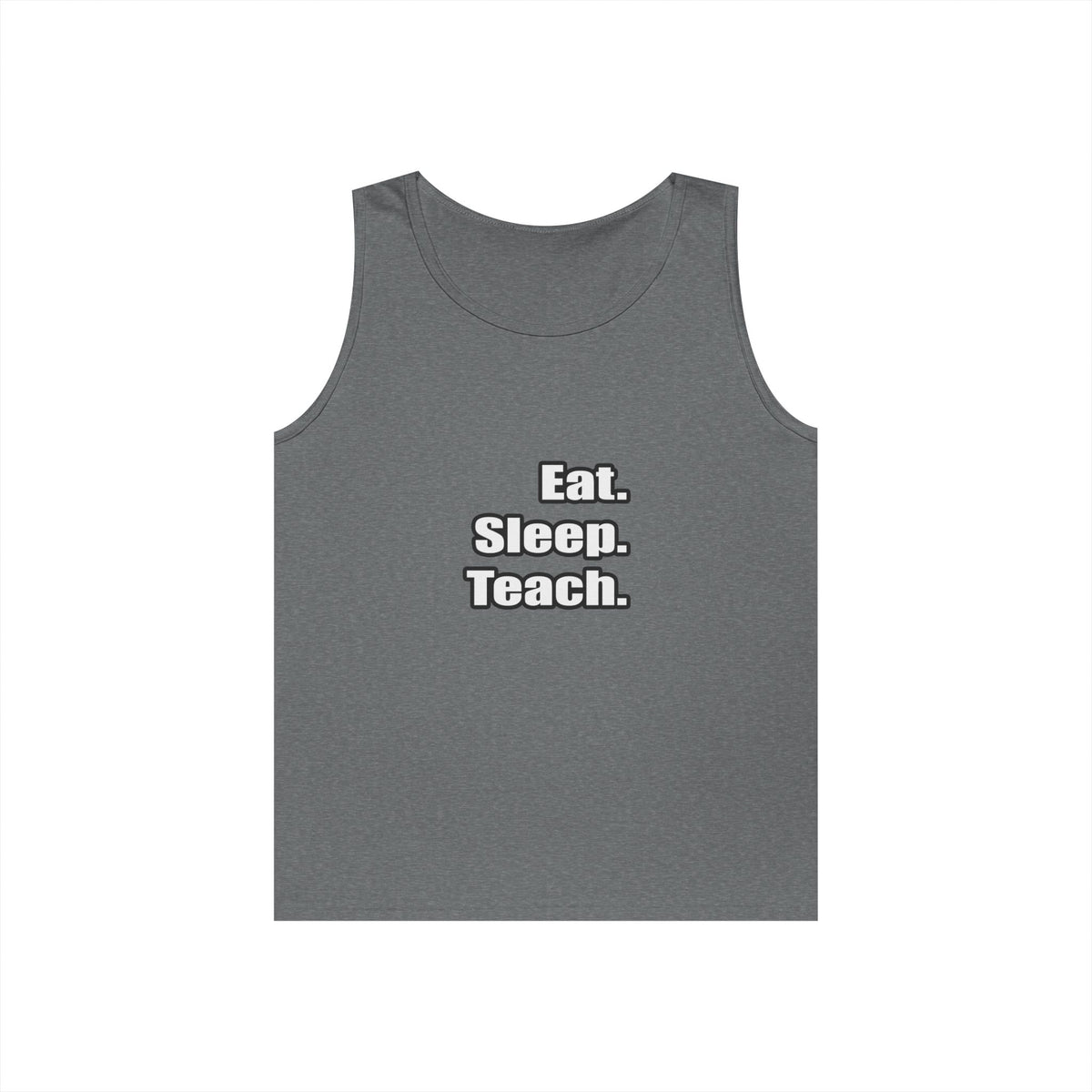 eat sleep teach - Unisex Heavy Cotton Tank Top