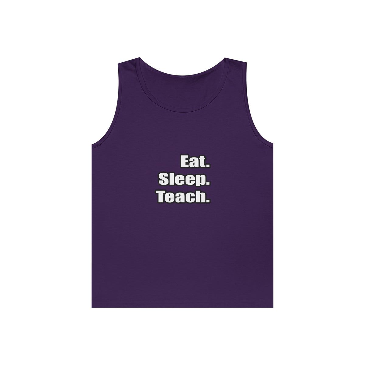 eat sleep teach - Unisex Heavy Cotton Tank Top