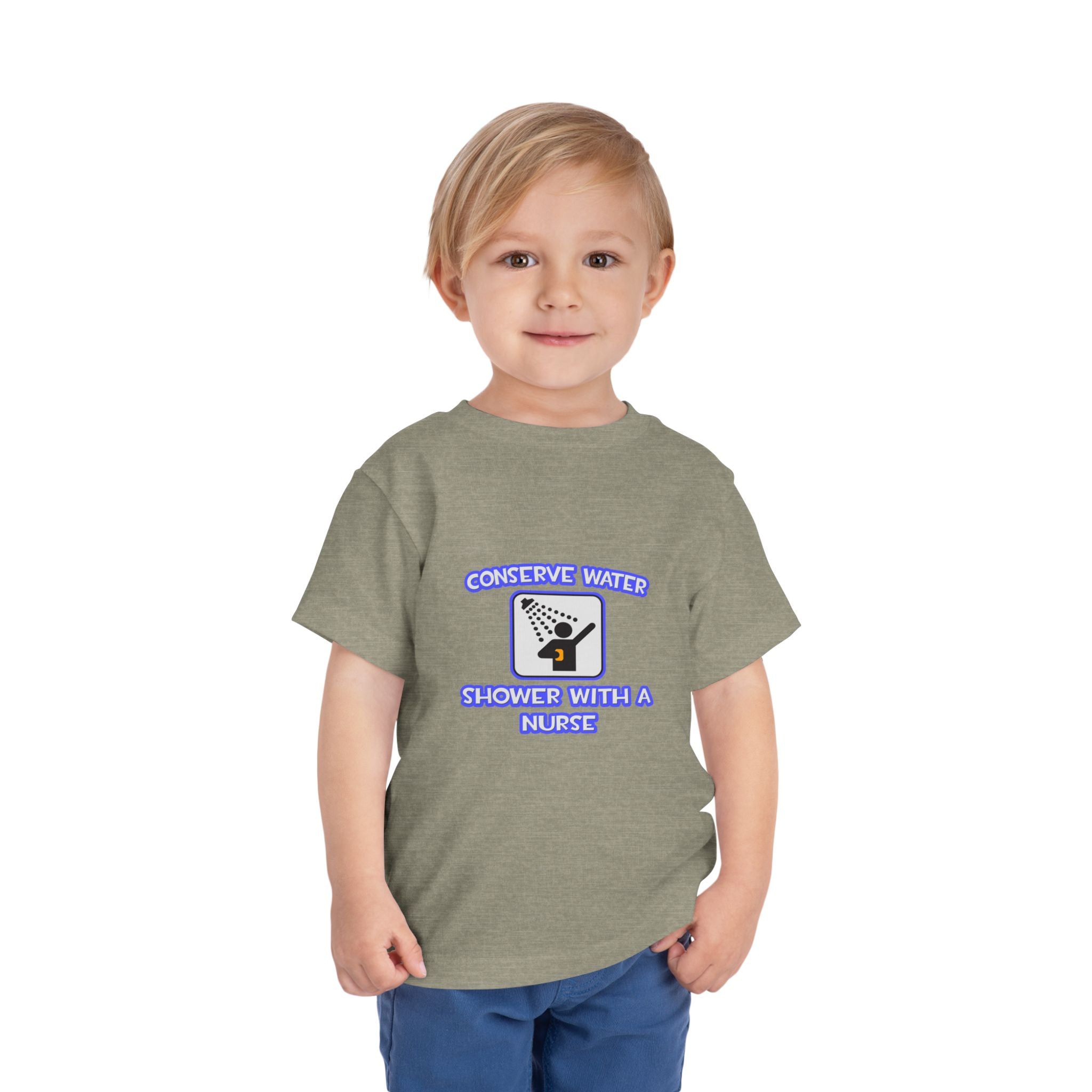 Conserve Water .. Shower With a Nurse - Toddler Short Sleeve Tee