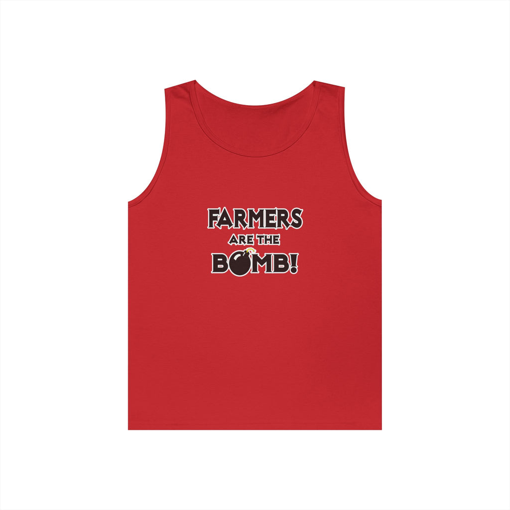 Farmers Are The Bomb! - Unisex Heavy Cotton Tank Top