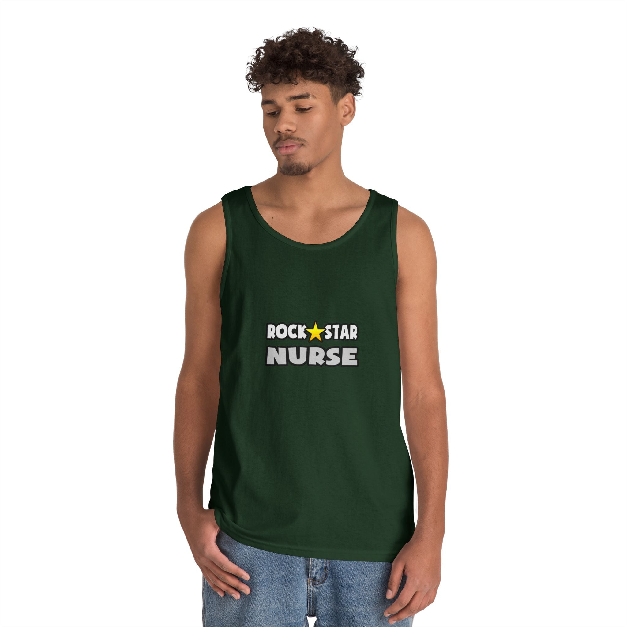Rock Star Nurse (2) - Unisex Heavy Cotton Tank Top