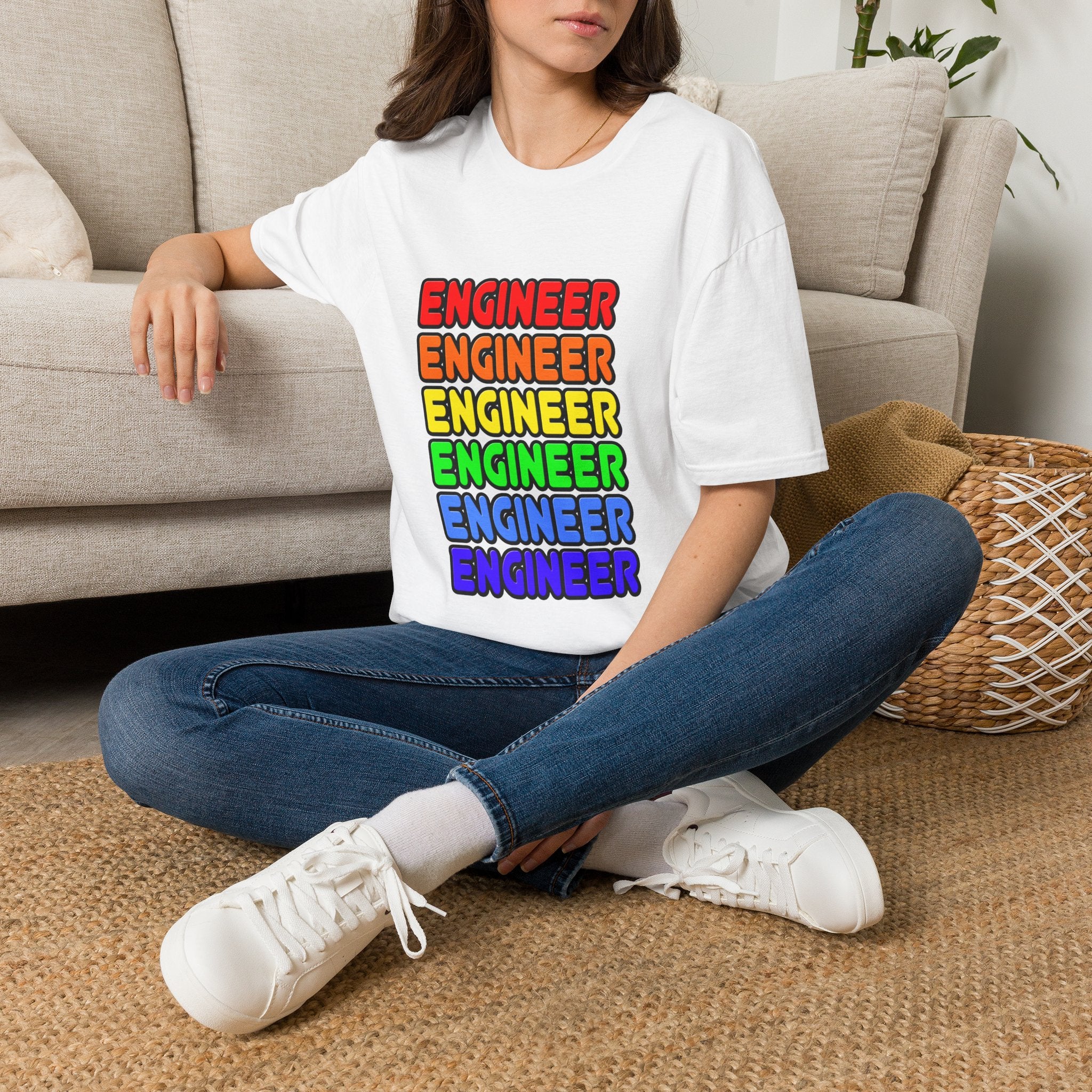 Rainbow Engineer - Unisex Softstyle T-Shirt