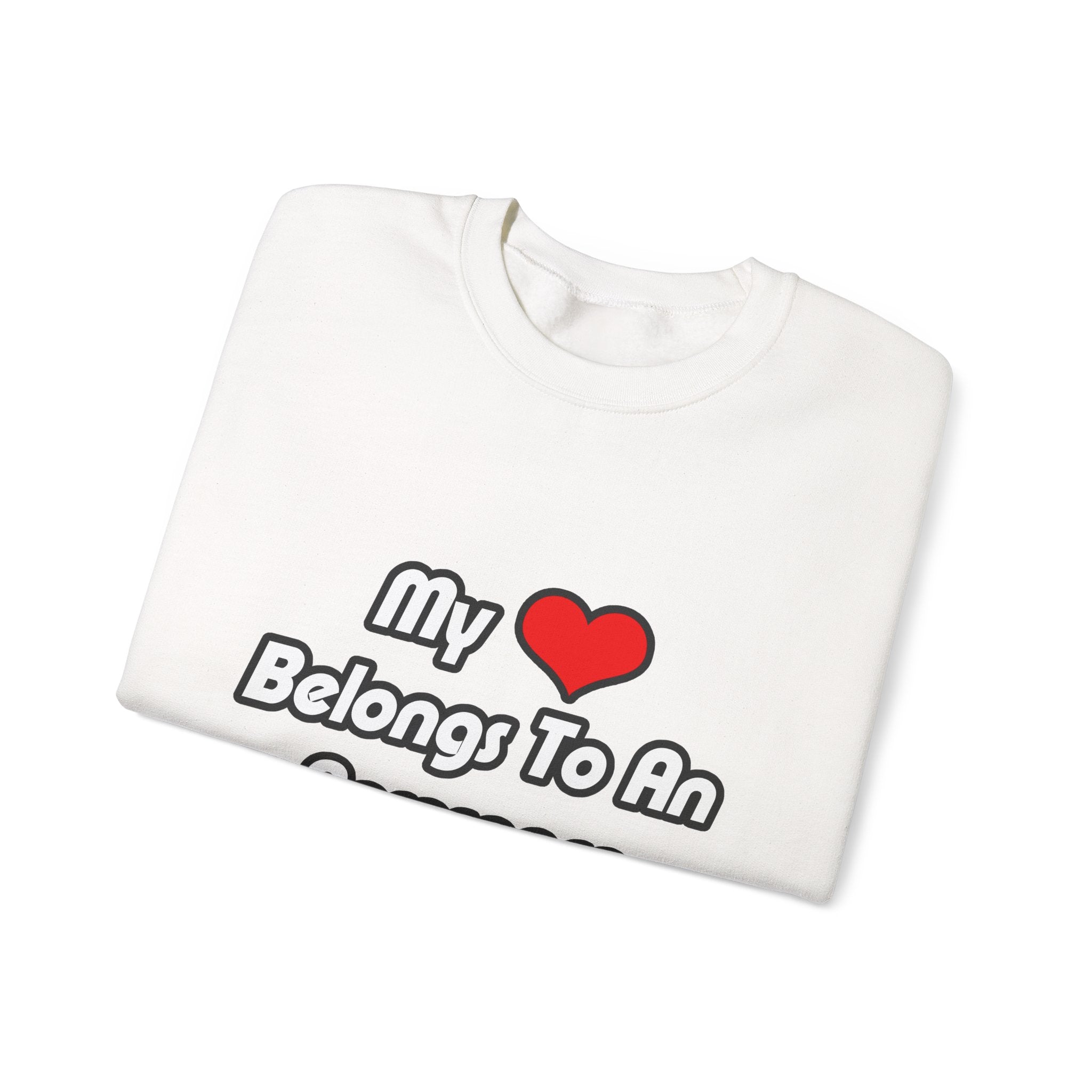 My Heart Belongs To An Aerospace Engineer - Unisex Heavy Blend™ Crewneck Sweatshirt