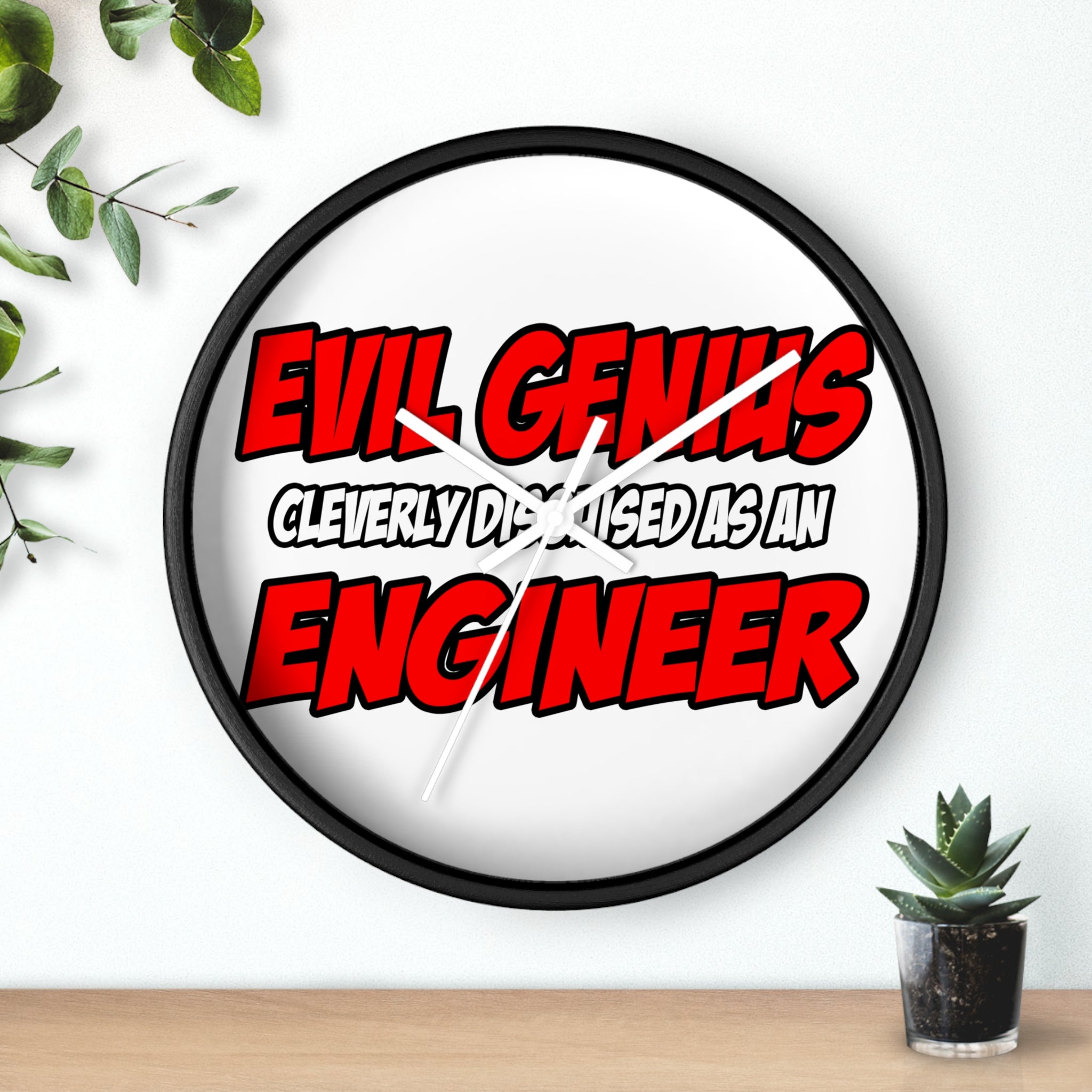 Evil Genius...Engineer - Wall Clock
