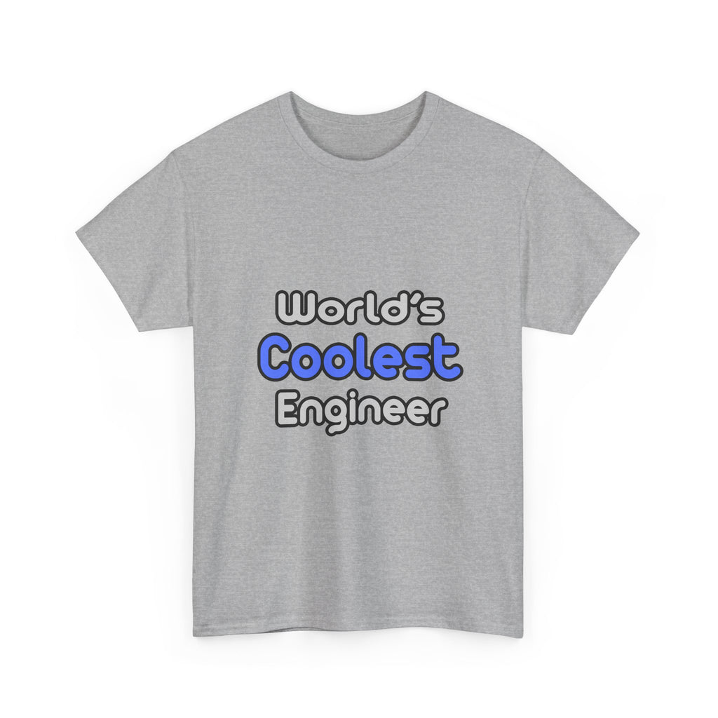 World's Coolest Engineer - Unisex Heavy Cotton Tee