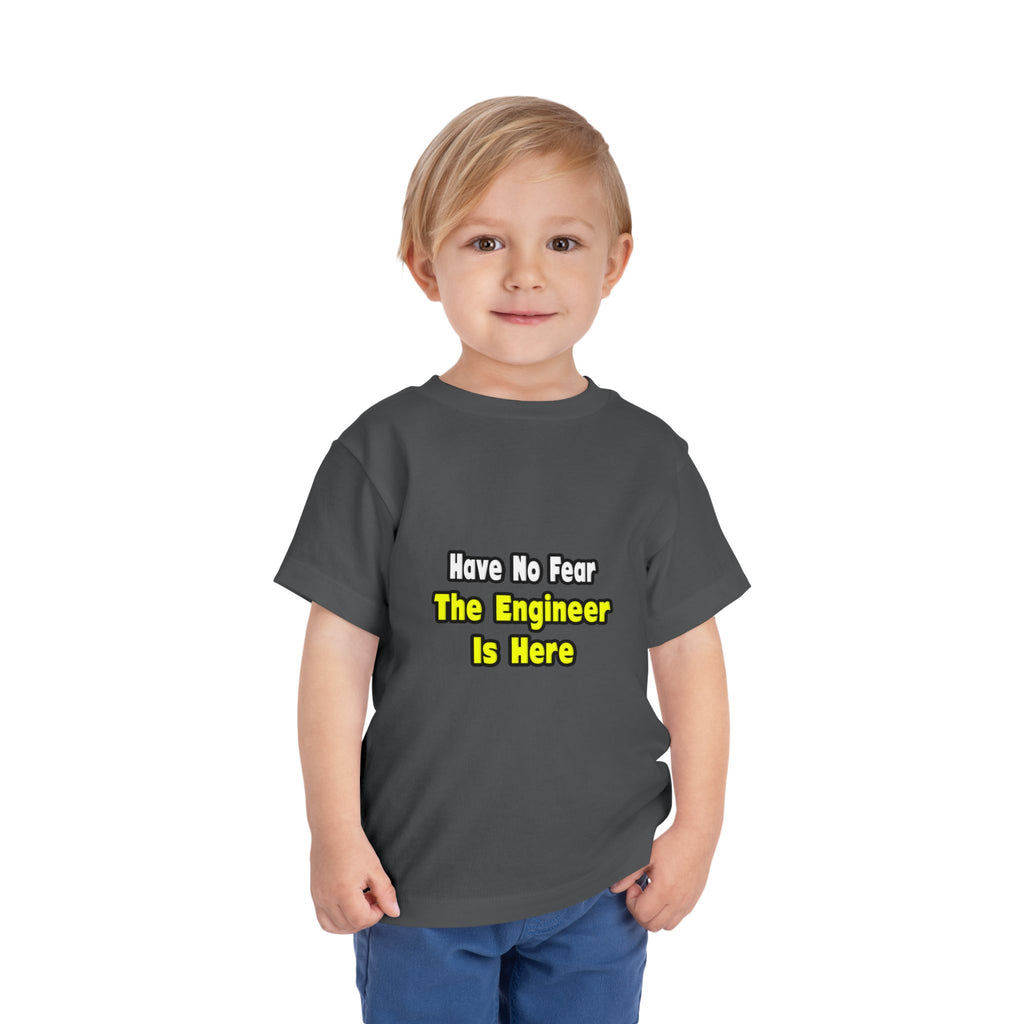 No Fear, The Engineer Is Here - Toddler Short Sleeve Tee