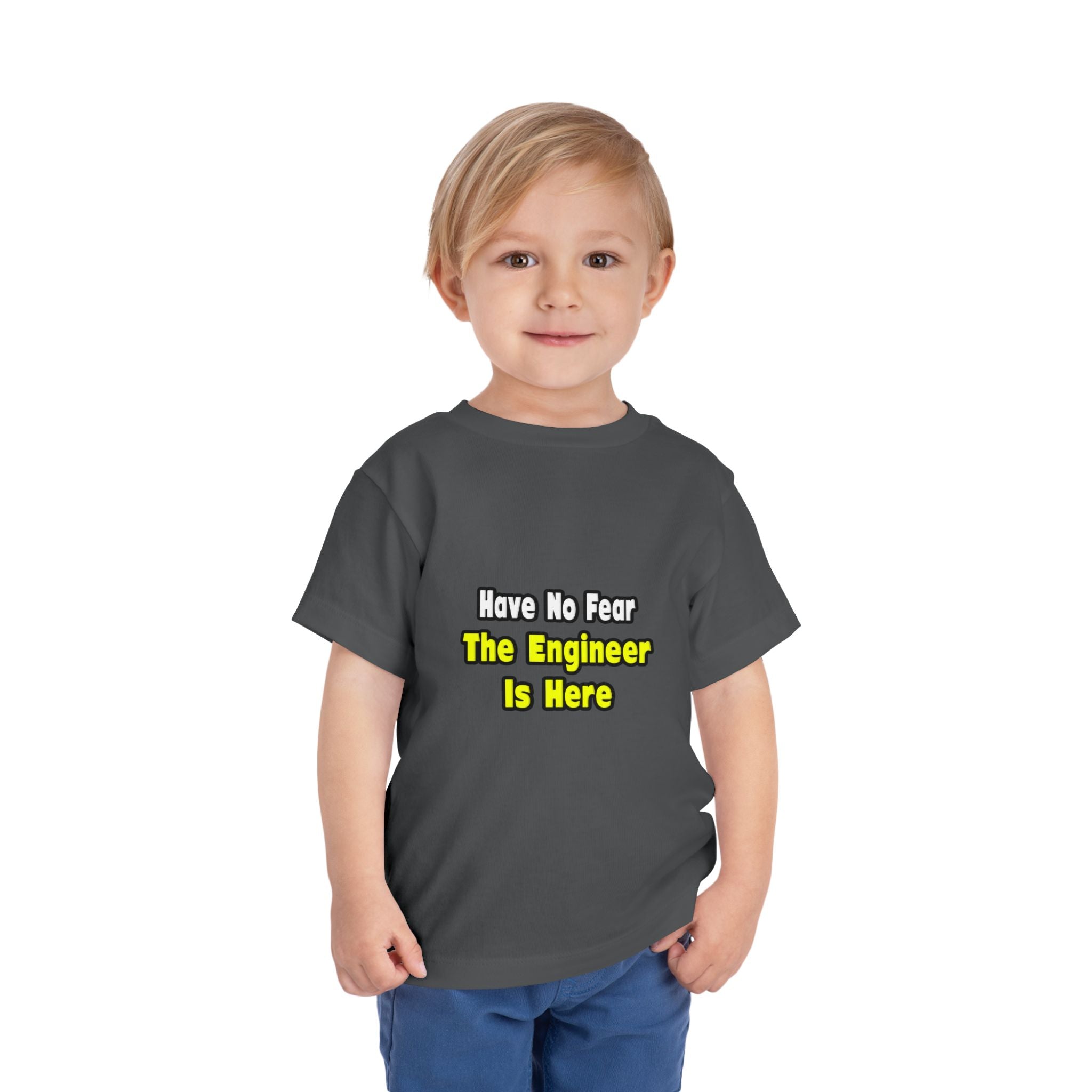 No Fear, The Engineer Is Here - Toddler Short Sleeve Tee