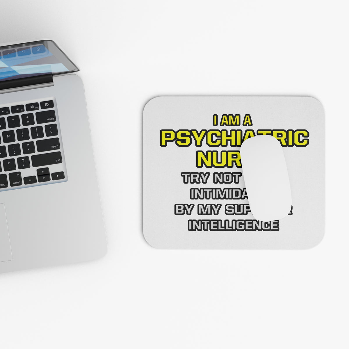 Psychiatric Nurse..Superior Intelligence - Mouse Pad (Rectangle)