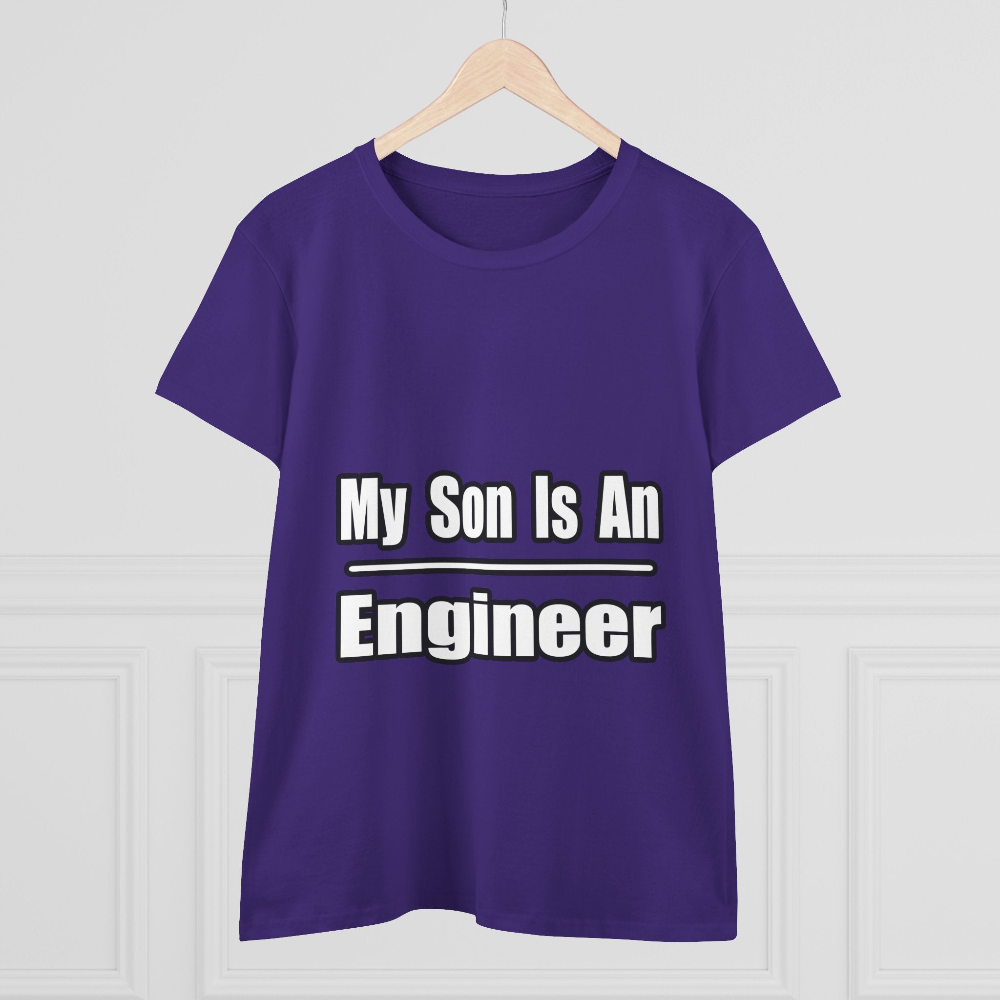 My Son Engineer - Women's Midweight Cotton Tee