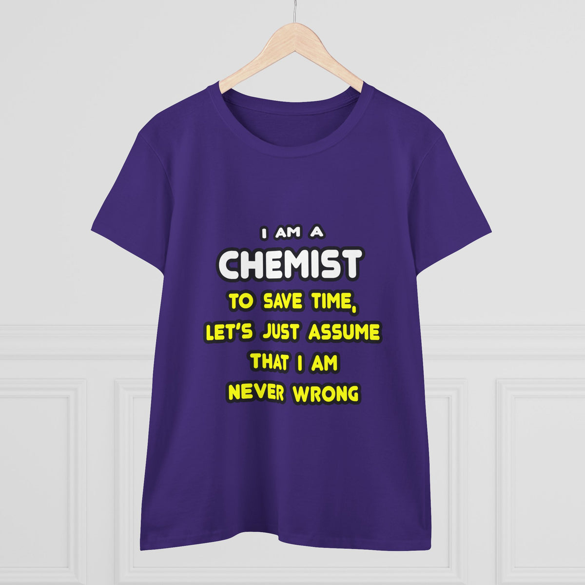 Funny Chemist T Shirts and Gifts - Women's Midweight Cotton Tee