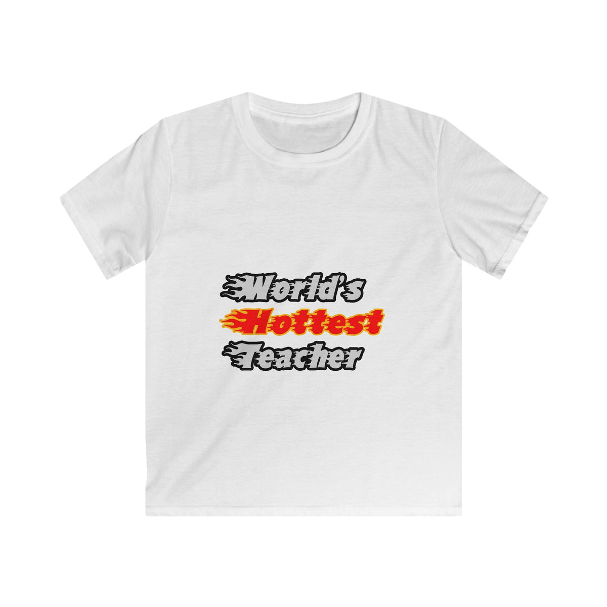 World's Hottest Teacher - Kids Softstyle Tee