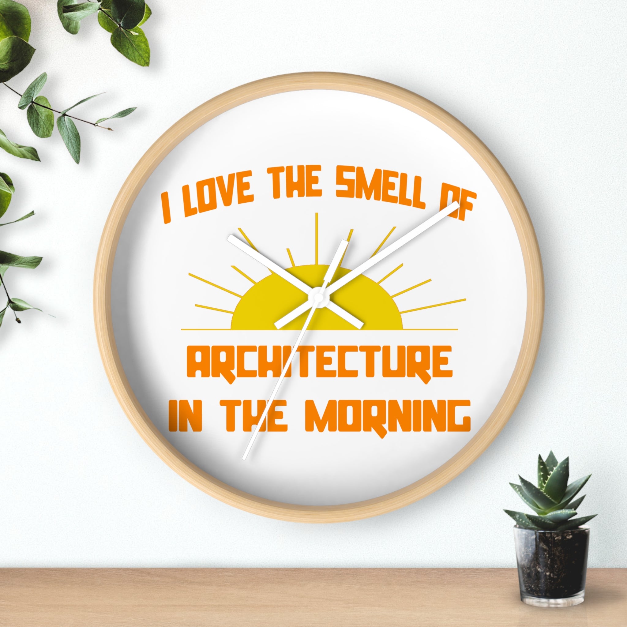 Smell of Architecture in the Morning - Wall Clock