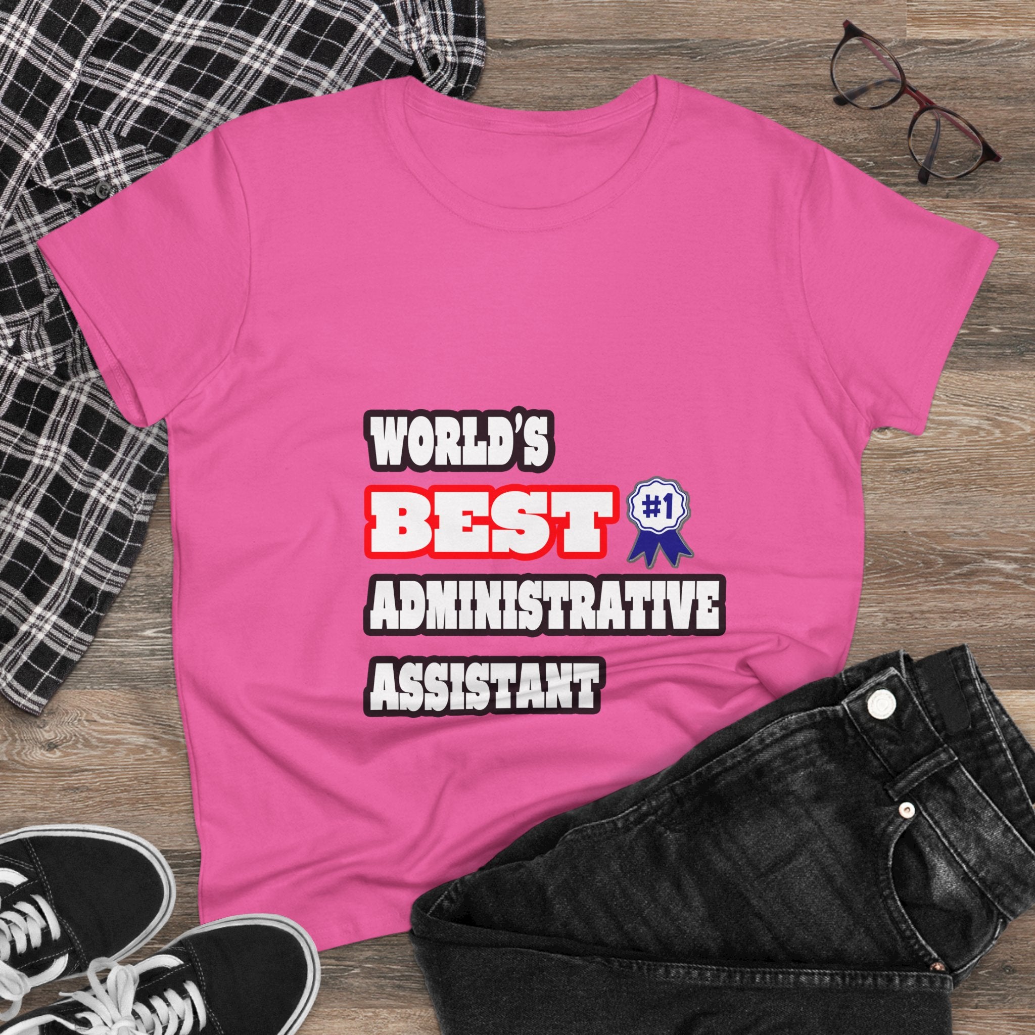 World's Best Administrative Assistant - Women's Midweight Cotton Tee