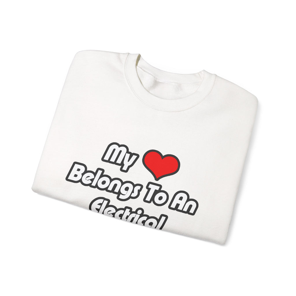 My Heart Belongs To An Electrical Engineer - Unisex Heavy Blend™ Crewneck Sweatshirt