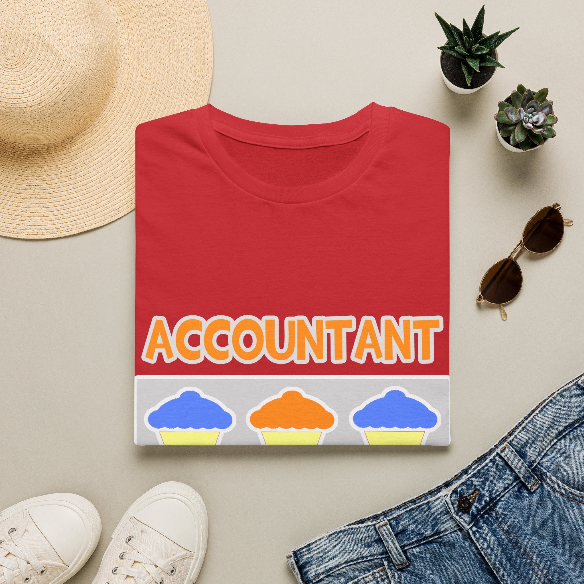 Accountant ... Will Work For Cupcakes - Unisex Softstyle T-Shirt