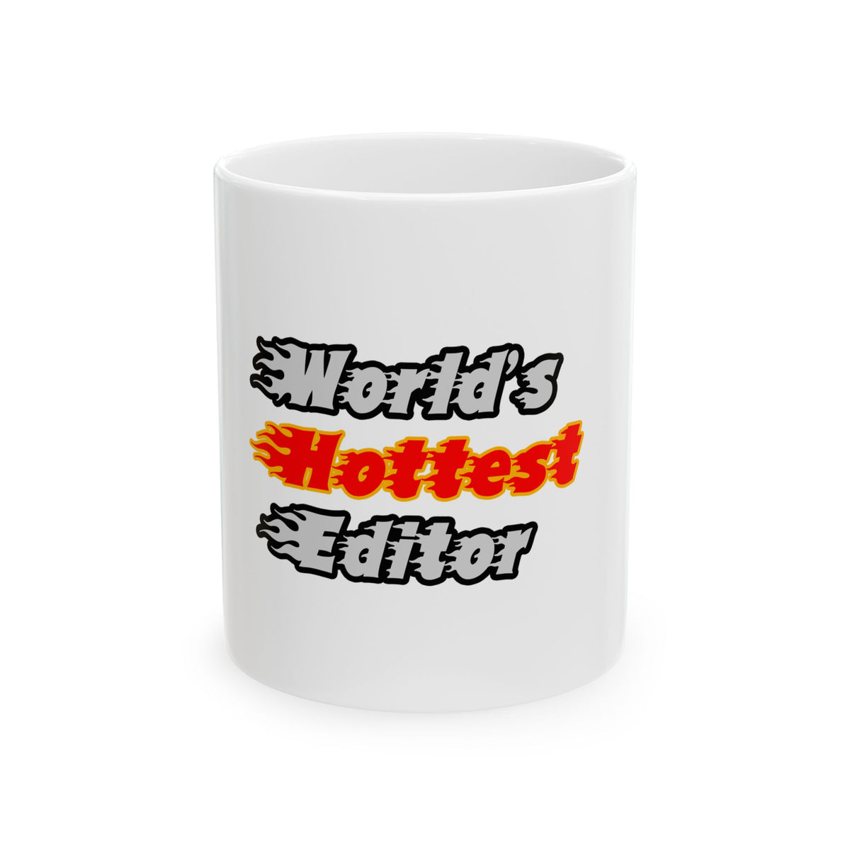 World's Hottest Editor - Ceramic Mug, (11oz, 15oz)