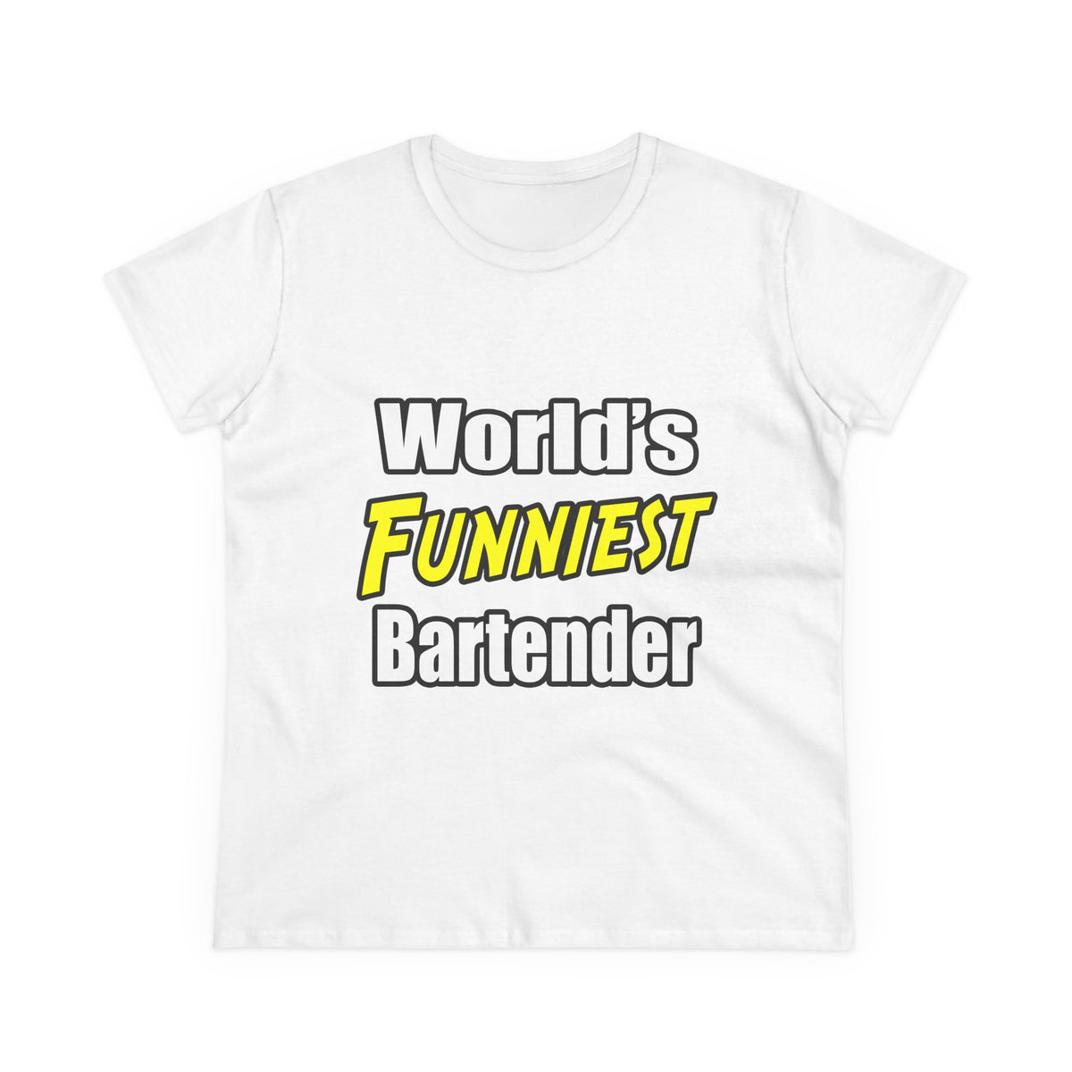 World's Funniest Bartender - Women's Midweight Cotton Tee