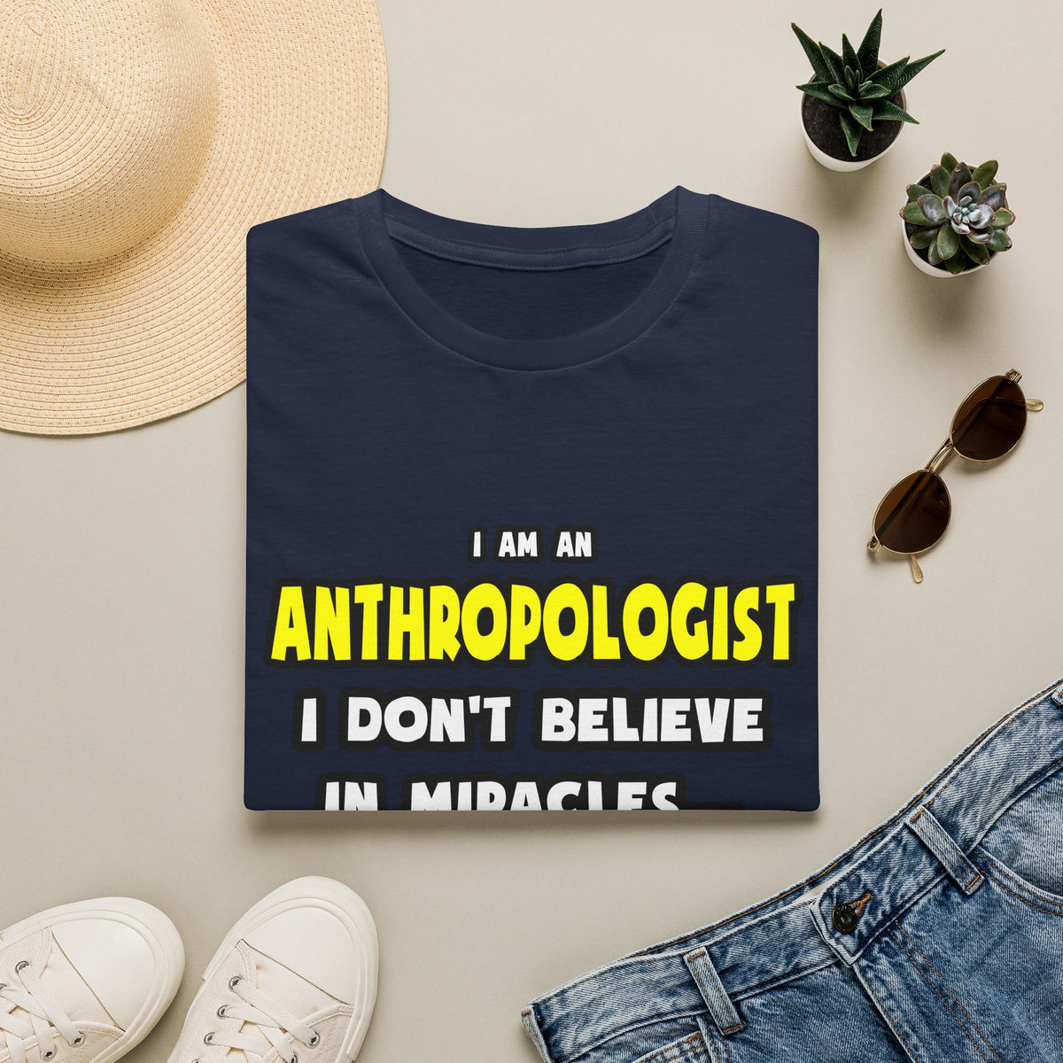 Miracles and Anthropologists ... Funny - Unisex Softstyle T-Shirt