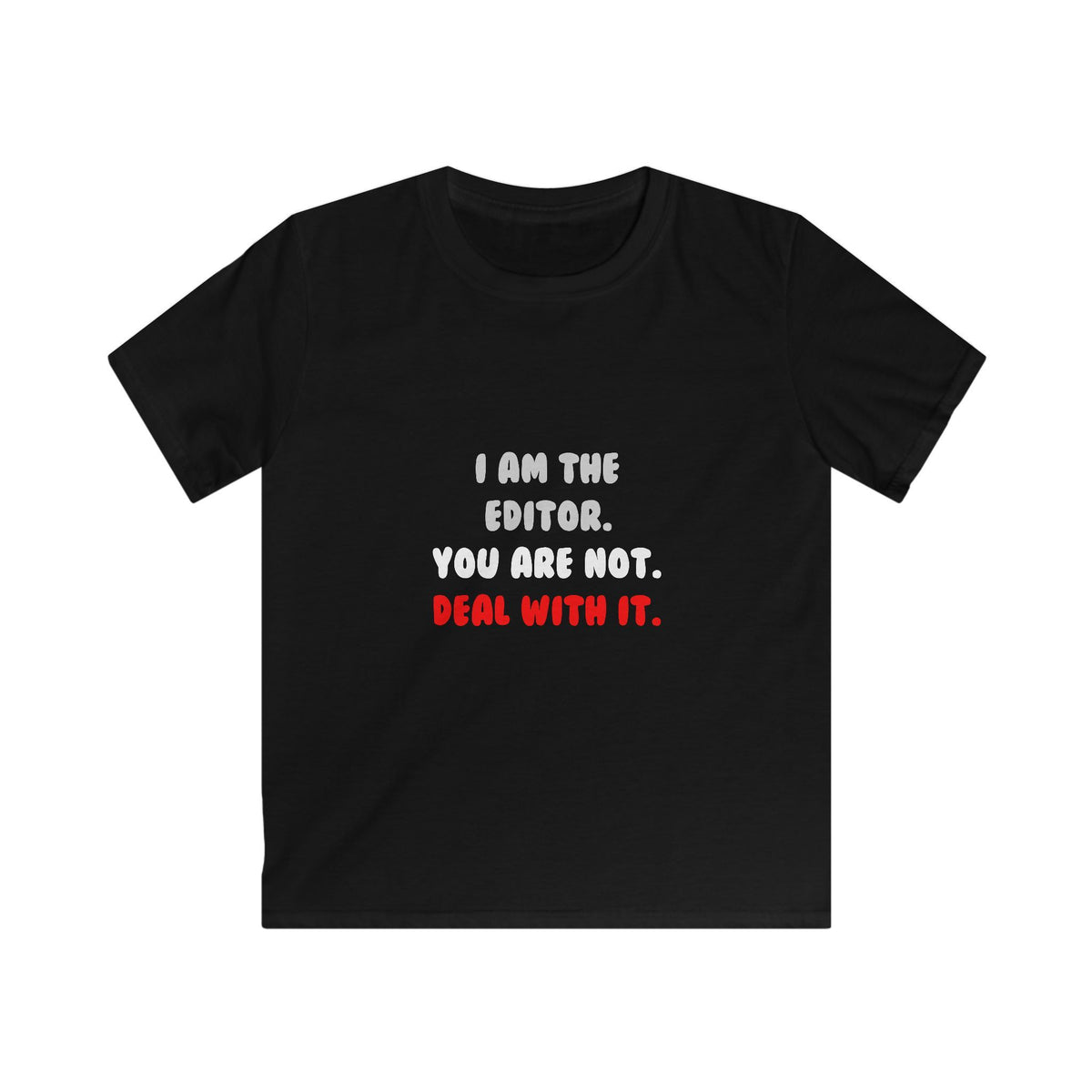 Deal With It ... Funny Editor - Kids Softstyle Tee