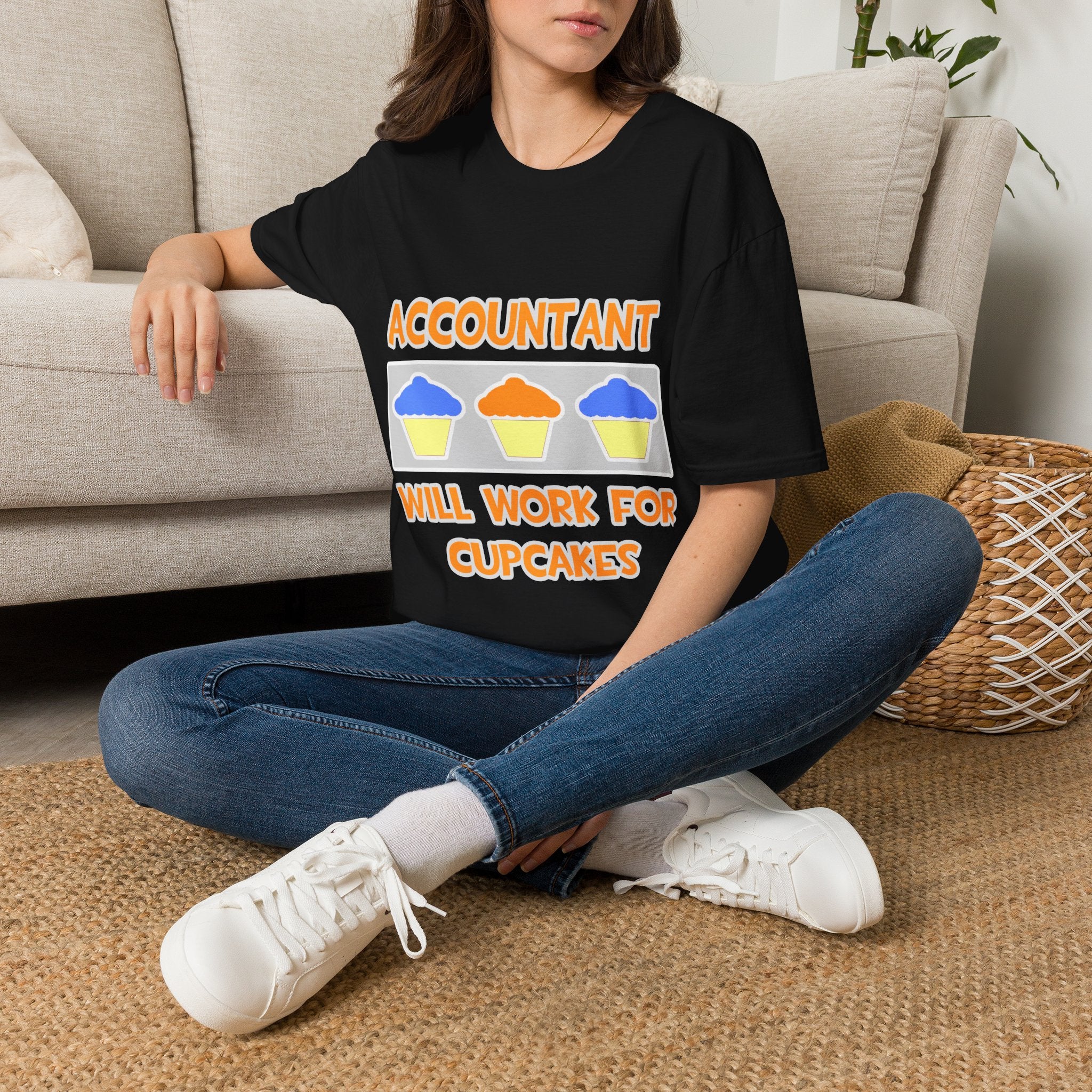 Accountant ... Will Work For Cupcakes - Unisex Softstyle T-Shirt