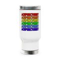 Rainbow Acupuncturist - Stainless Steel Travel Mug with Handle, 14oz