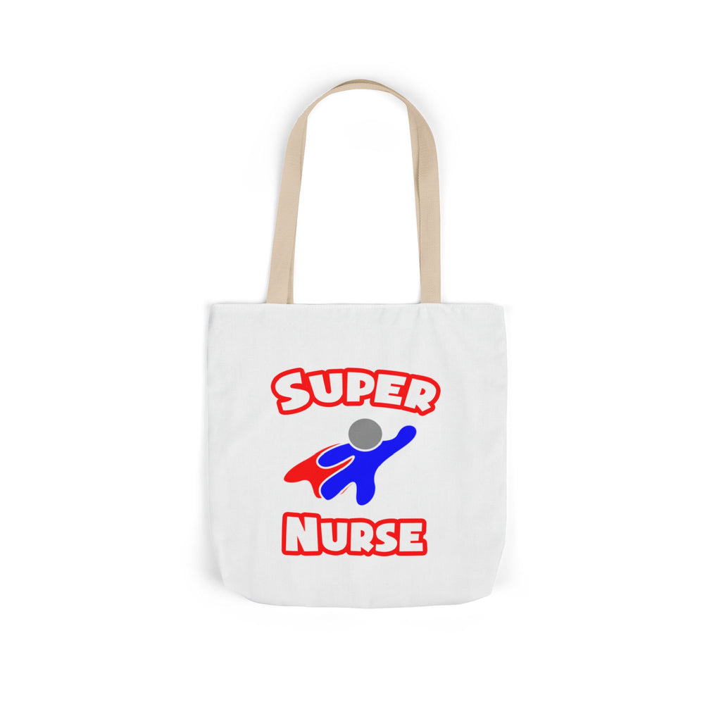 Super Nurse (2) - Canvas Tote Bag, 5-Color Straps
