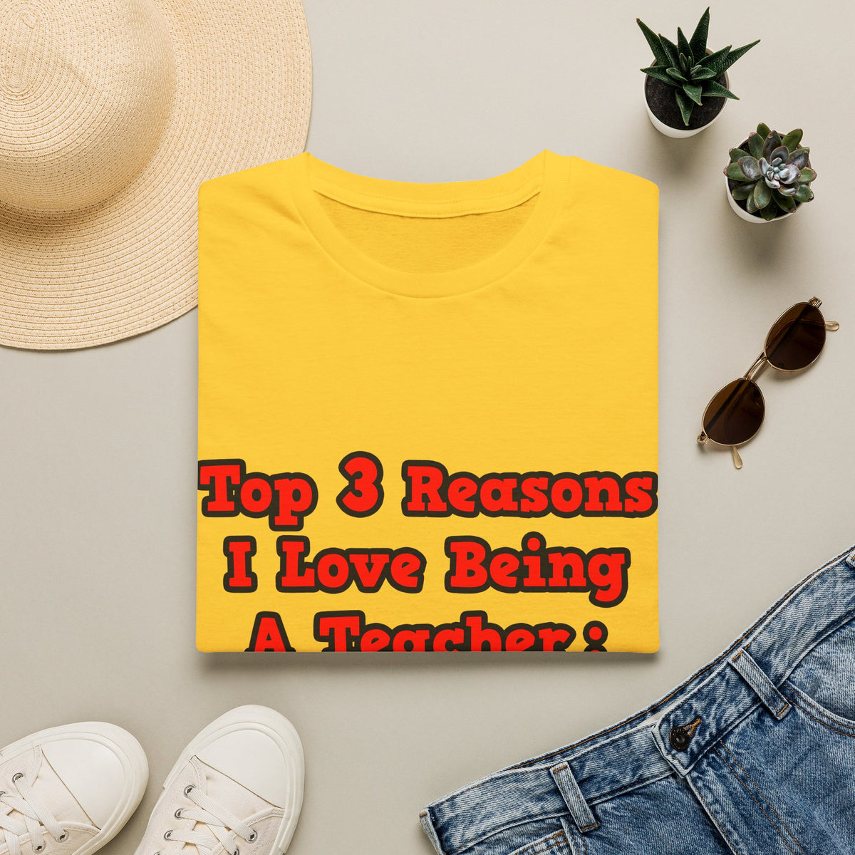 3 Reasons I Love Being a Teacher - Unisex Softstyle T-Shirt