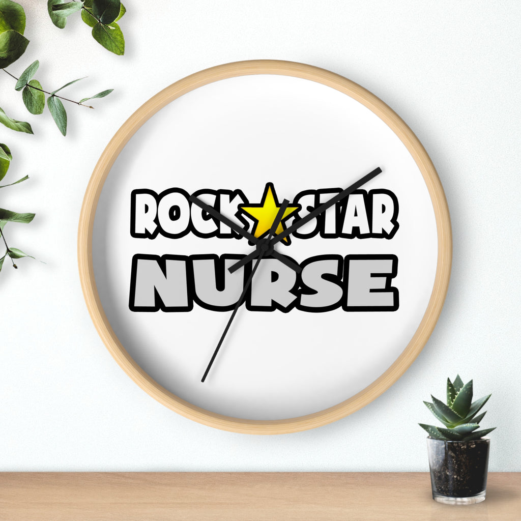 Rock Star Nurse (2) - Wall Clock