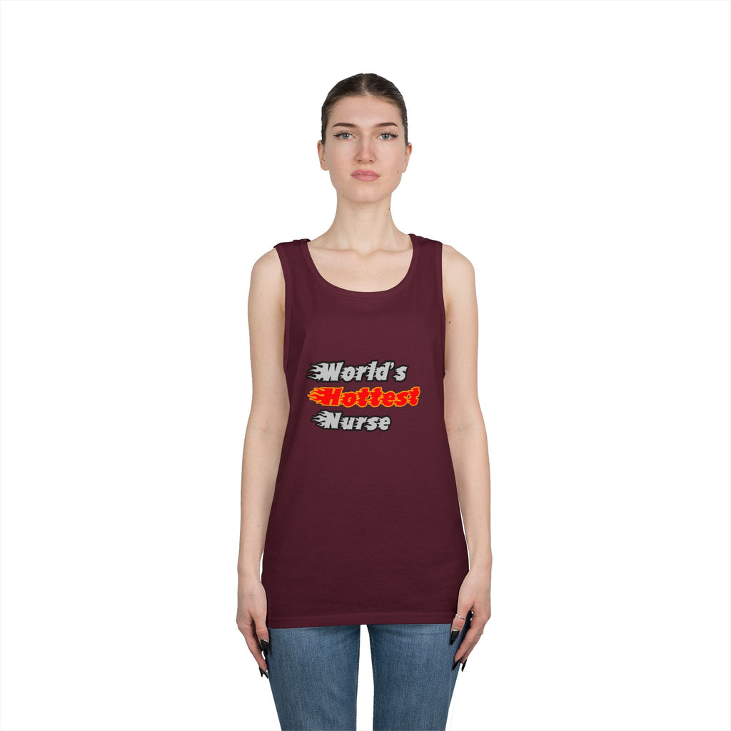 World's Hottest Nurse - Unisex Heavy Cotton Tank Top