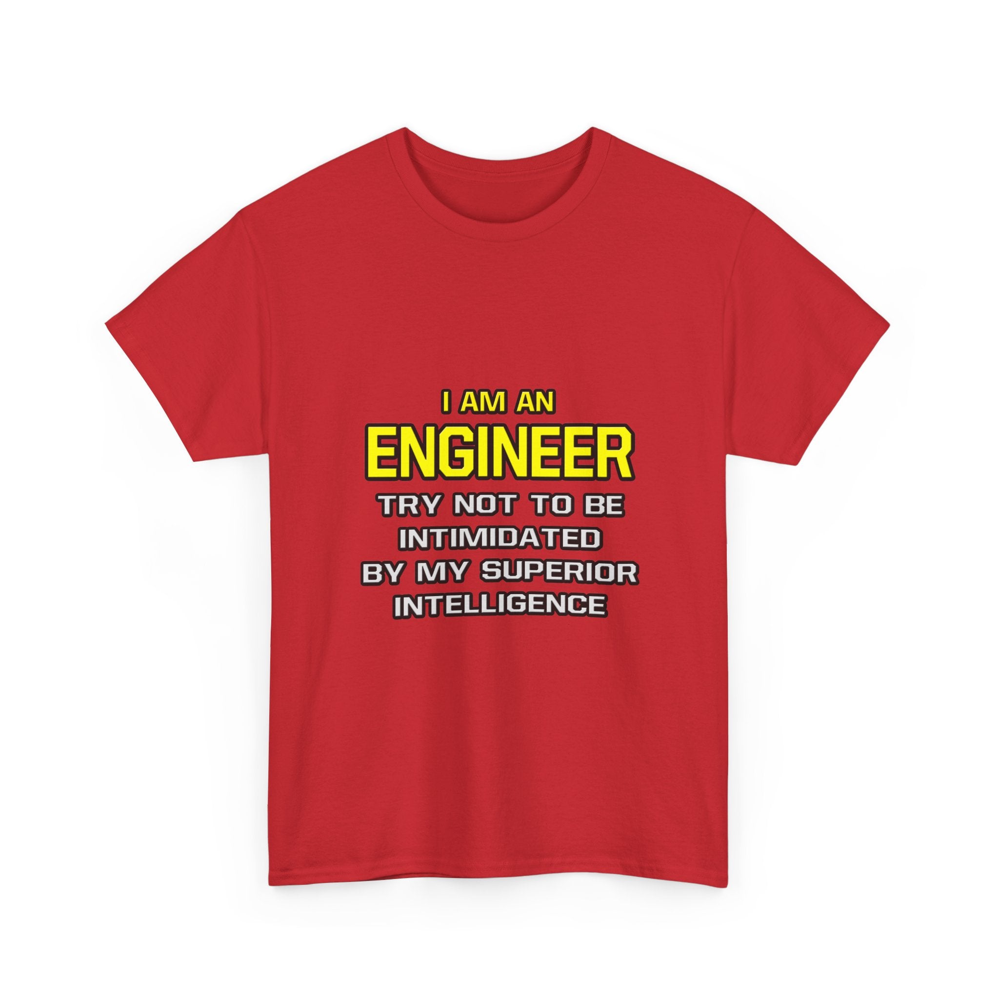 Engineer...Superior Intelligence - Unisex Heavy Cotton Tee