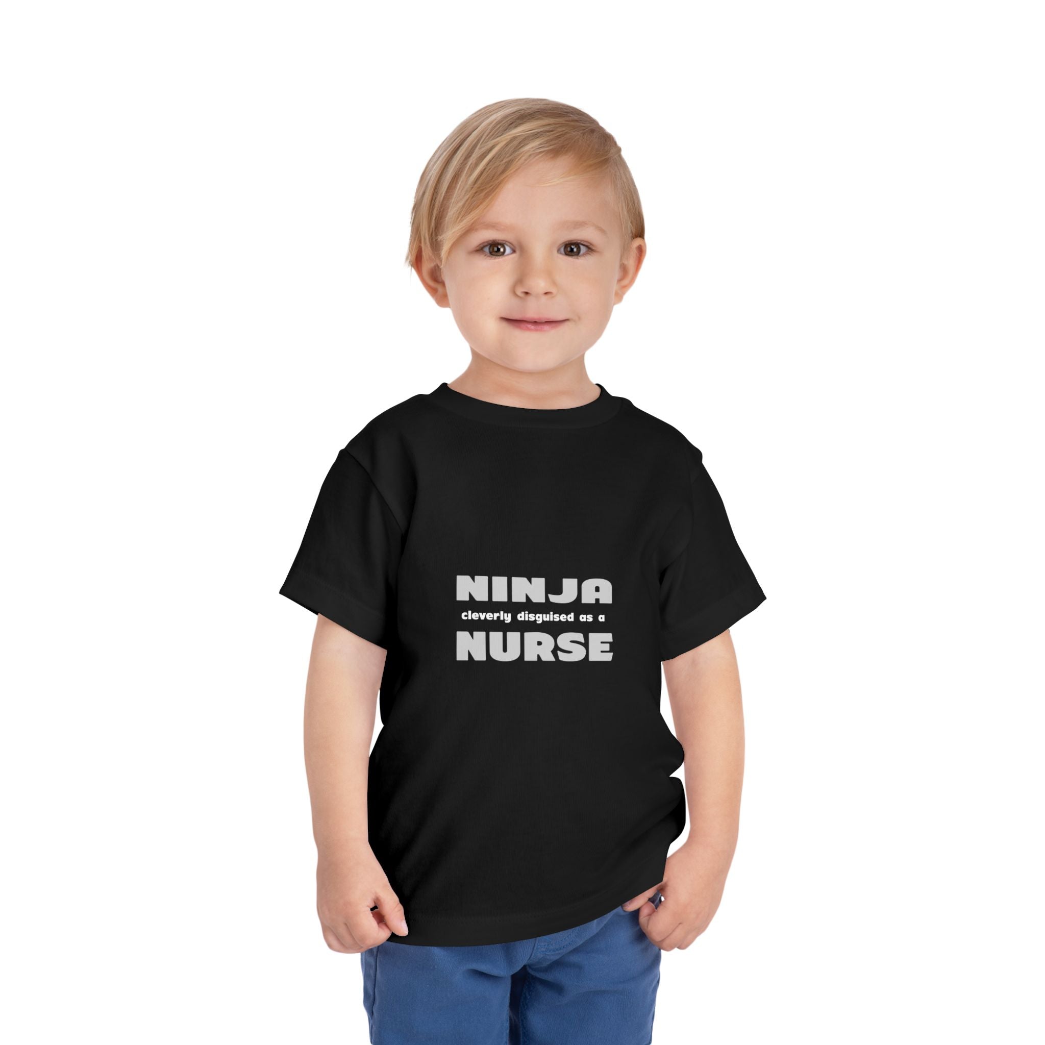 Ninja Cleverly Disguised As A Nurse - Toddler Short Sleeve Tee