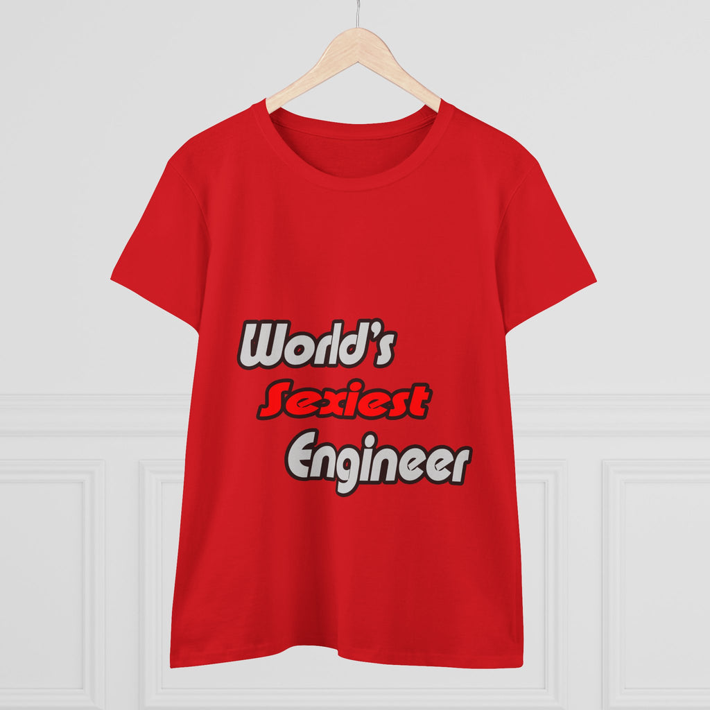 World's Sexiest Engineer - Women's Midweight Cotton Tee