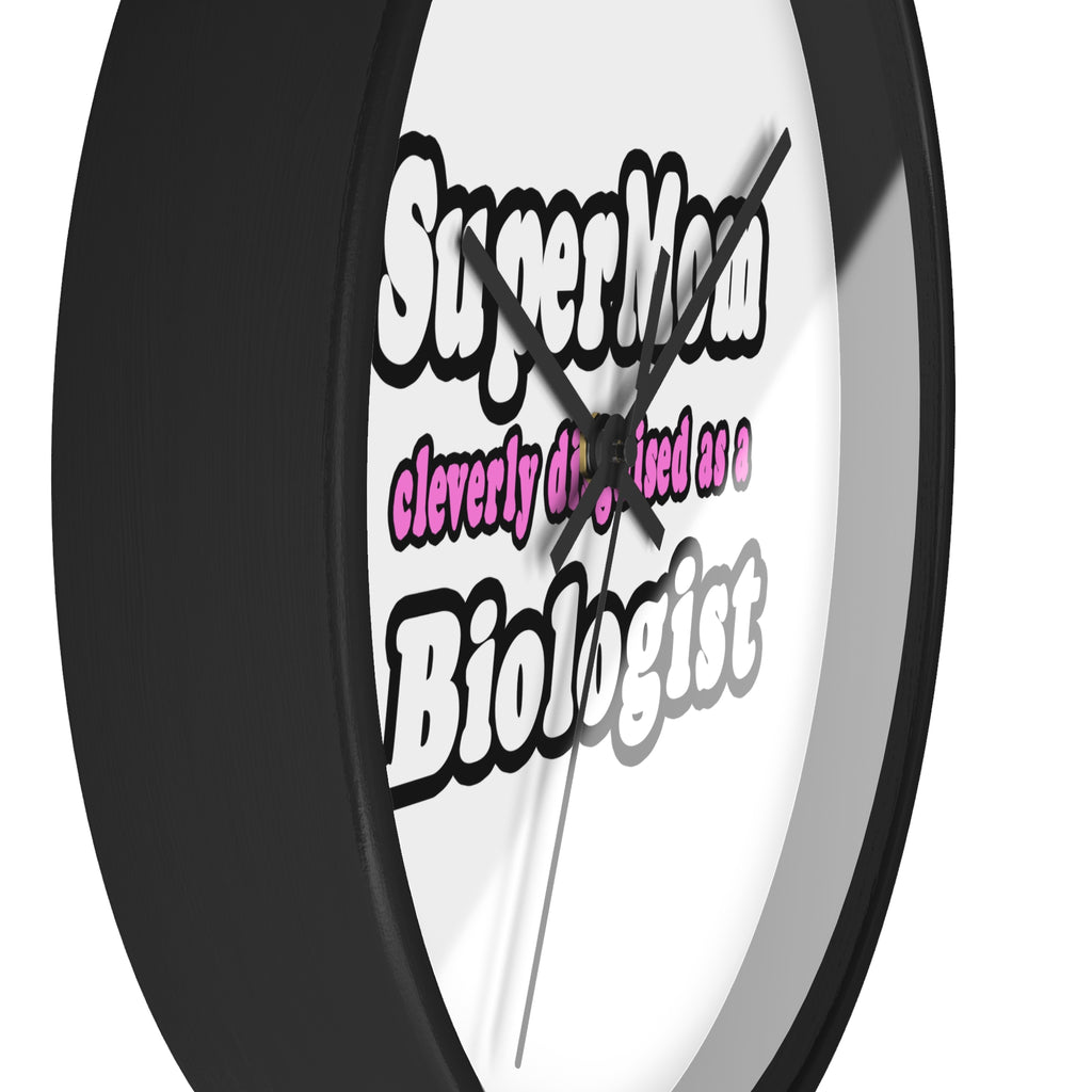 SuperMom Biologist - Wall Clock