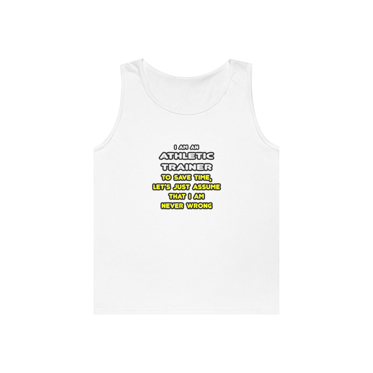 Funny Athletic Trainer T Shirts - Unisex Heavy Cotton Tank Top