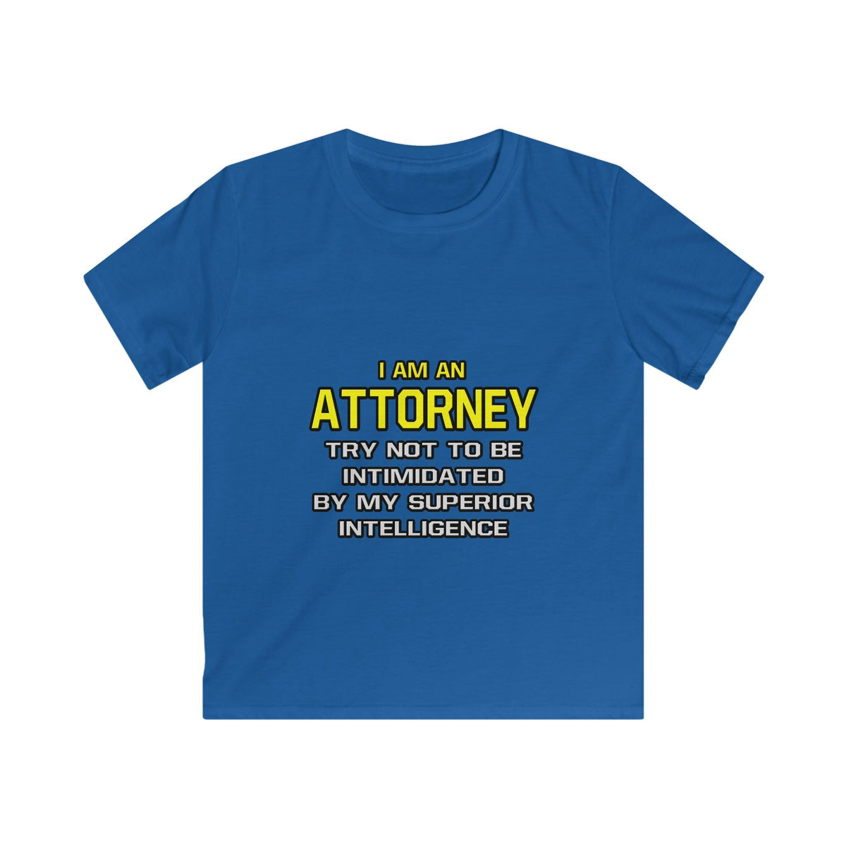 Attorney...Superior Intelligence - Kids Softstyle Tee