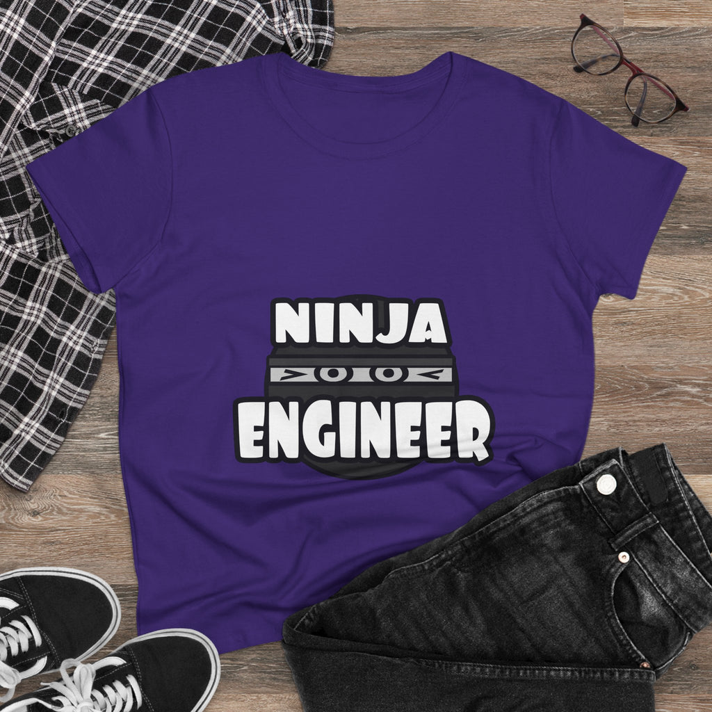 Ninja Engineer (2) - Women's Midweight Cotton Tee