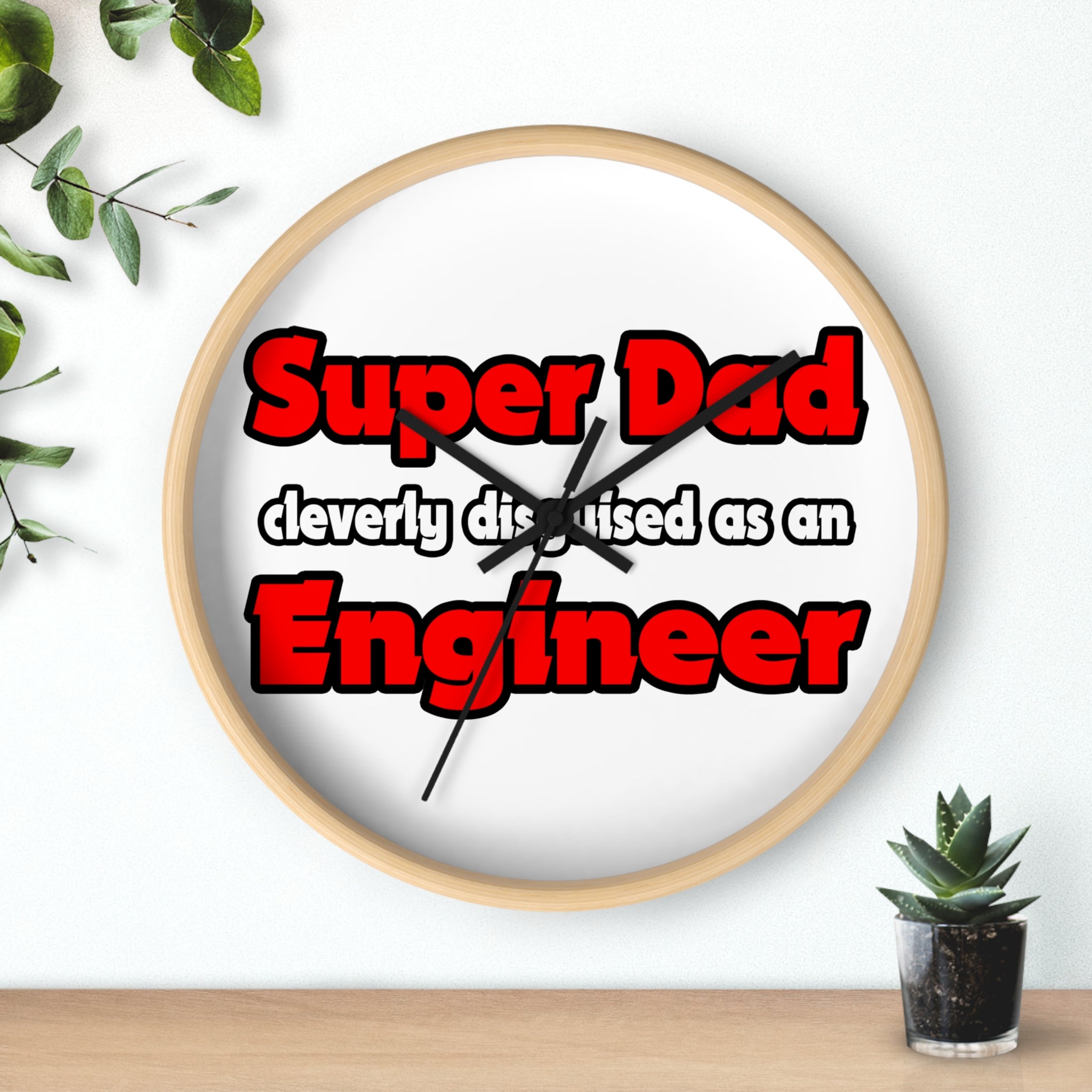 Super Dad ... Engineer - Wall Clock